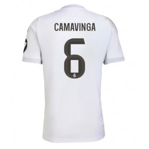 Fotbalové Dres Real Madrid Eduardo Camavinga #6 Domácí Oblečení 2025-26 Krátký Rukáv